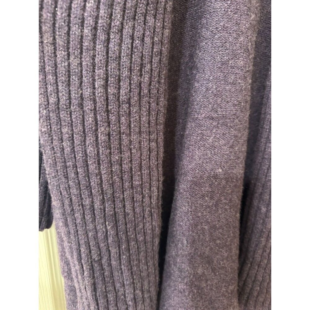Pure Wool Womens Sweater Small Medium Vintage Purple Kerry Traditions Chunky - Picture 4 of 11